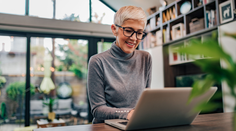 Woman On Laptop